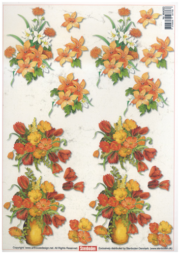 Floral A4 Sheet - 464053 B