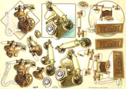 Old Gold Telephone - 504260