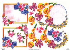 Frames - Flowers - Ribbons - 504508