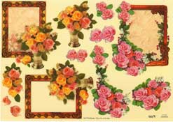 Silver Vase Of Roses - 504665