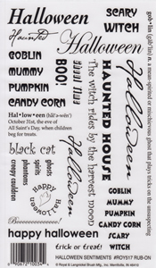 EZ Rub On Halloween Sentiments - 517ROY