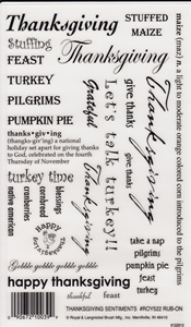 EZ Rub On Thanks Giving Sentiments - 522ROY