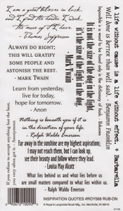 EZ Rub On Inspiration Quote - 568ROY