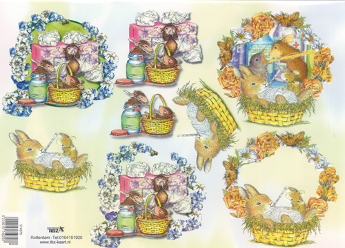 Get Well Soon Mouse Rabbit And Bird - 574070