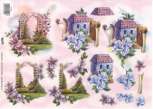 Flowers and house - 575054