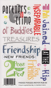 EZ Rub On Friend Phrases - 575ROY