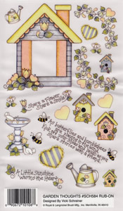 EZ Rub On Garden Thoughts - 584SCH