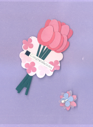 Bunch of flowers congratulations greeting - 623026