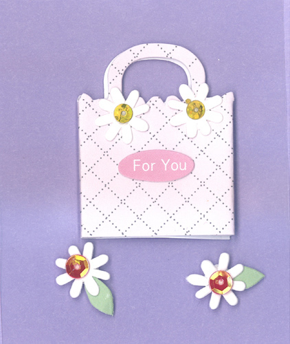 Pretty bag with flower heads - 623029