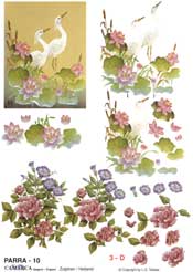 Stork And Pink Flowers - 625010