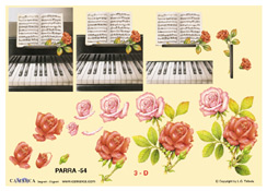 Panio and pink/red roses - 625054