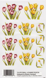 EZ Rub On Tulips Small - 625CAM