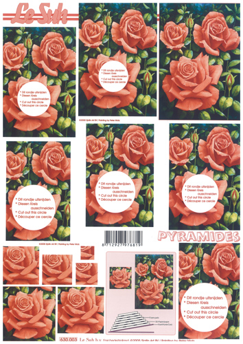 Decoupage sheets suitable for card making and scrapbooking - 630003