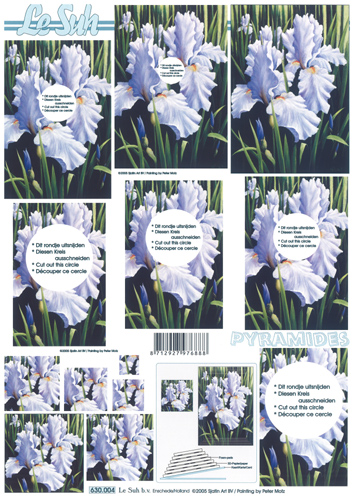 Decoupage sheets suitable for card making and scrapbooking - 630004