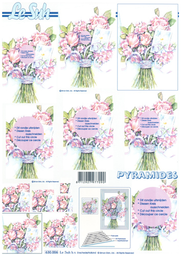 Decoupage sheets suitable for card making and scrapbooking - 630006