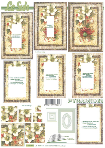 Decoupage sheets suitable for card making and scrapbooking - 630008