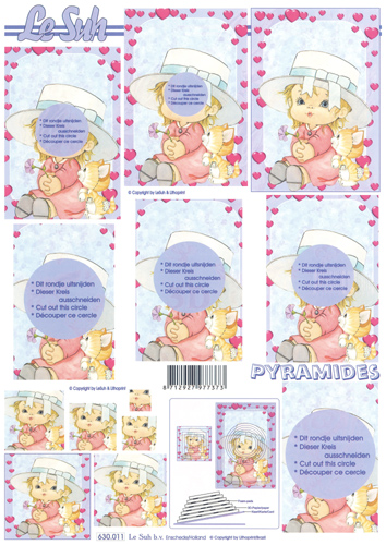 Decoupage sheets suitable for card making and scrapbooking - 630011