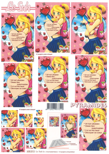 Decoupage sheets suitable for card making and scrapbooking - 630013
