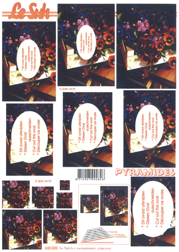 Decoupage sheets suitable for card making and scrapbooking - 630020