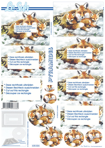 Decoupage sheets suitable for card making and scrapbooking - 630026