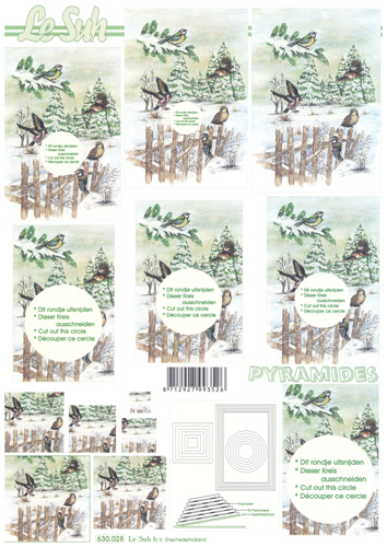 Decoupage sheets suitable for card making and scrapbooking - 630028