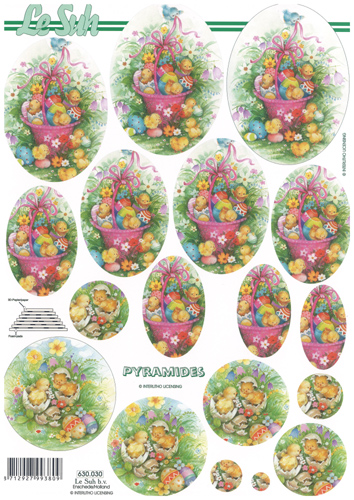 Decoupage sheets suitable for card making and scrapbooking - 630030