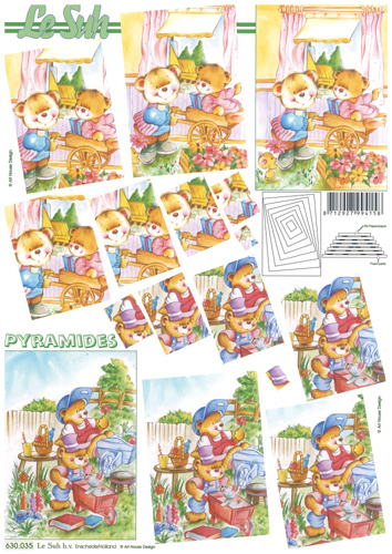 Decoupage sheets suitable for card making and scrapbooking - 630035