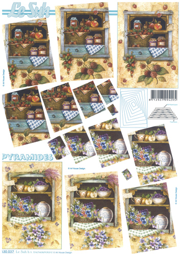 Decoupage sheets suitable for card making and scrapbooking - 630037