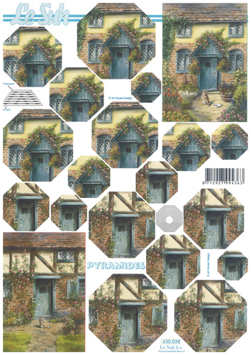 Decoupage sheets suitable for card making and scrapbooking - 630038