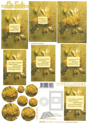 Decoupage sheets suitable for card making and scrapbooking - 630044