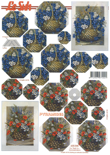 Decoupage sheets suitable for card making and scrapbooking - 630045