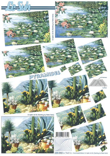 Decoupage sheets suitable for card making and scrapbooking - 630046