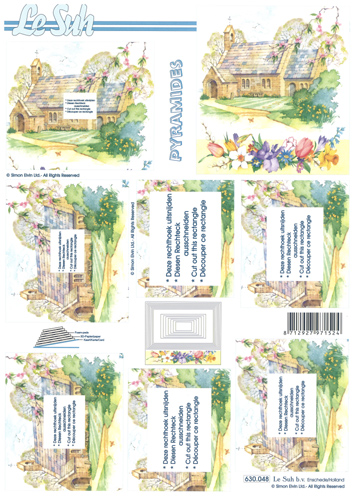 Decoupage sheets suitable for card making and scrapbooking - 630048