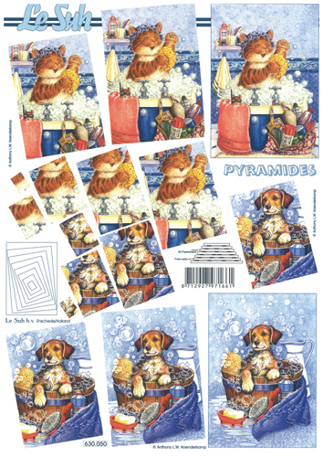 Decoupage sheets suitable for card making and scrapbooking - 630050