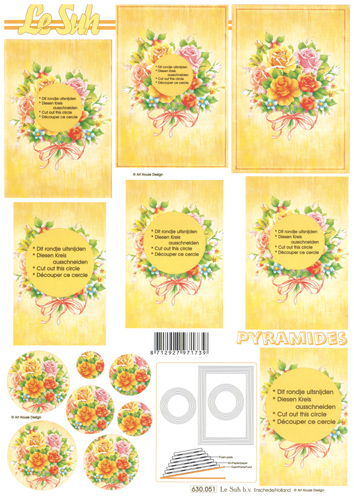 Decoupage sheets suitable for card making and scrapbooking - 630051