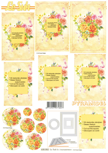 Decoupage sheets suitable for card making and scrapbooking - 630052
