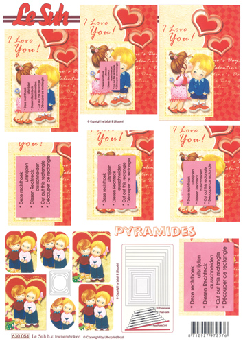 Decoupage sheets suitable for card making and scrapbooking - 630054