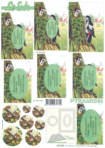 Decoupage sheets suitable for card making and scrapbooking - 630056