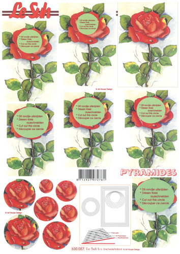 Decoupage sheets suitable for card making and scrapbooking - 630057