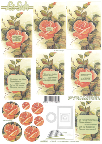 Decoupage sheets suitable for card making and scrapbooking - 630058