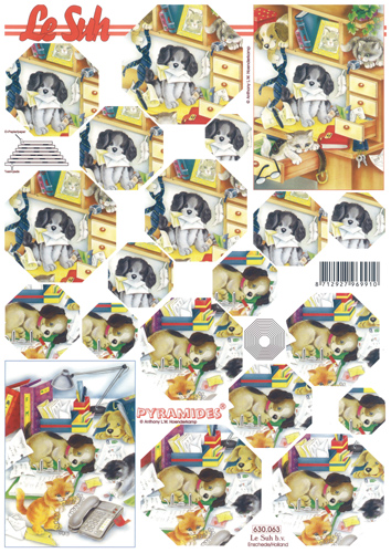 Decoupage sheets suitable for card making and scrapbooking - 630063