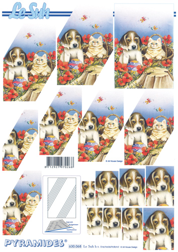 Decoupage sheets suitable for card making and scrapbooking - 630068