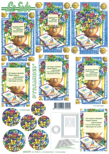Decoupage sheets suitable for card making and scrapbooking - 630070