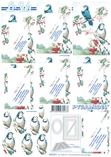 Decoupage sheets suitable for card making and scrapbooking - 630071
