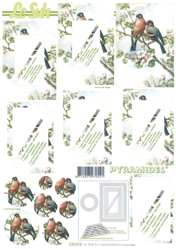 Decoupage sheets suitable for card making and scrapbooking - 630072