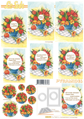 Decoupage sheets suitable for card making and scrapbooking - 630075