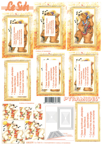 Decoupage sheets suitable for card making and scrapbooking - 630079