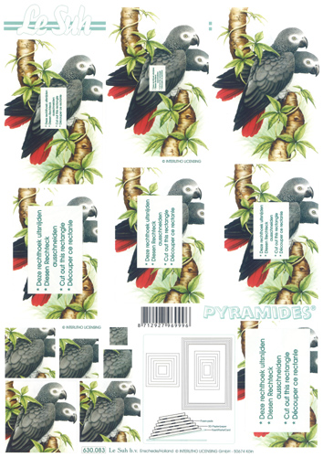 Decoupage sheets suitable for card making and scrapbooking - 630083