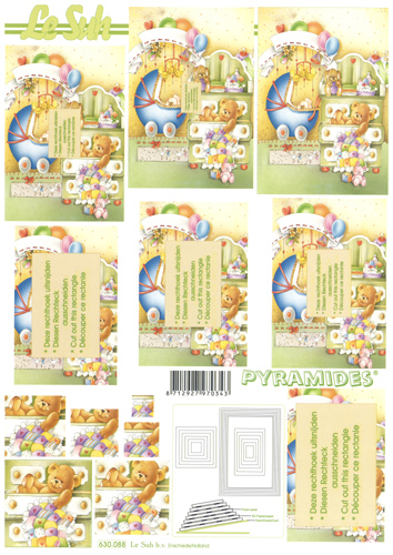 Decoupage sheets suitable for card making and scrapbooking - 630088