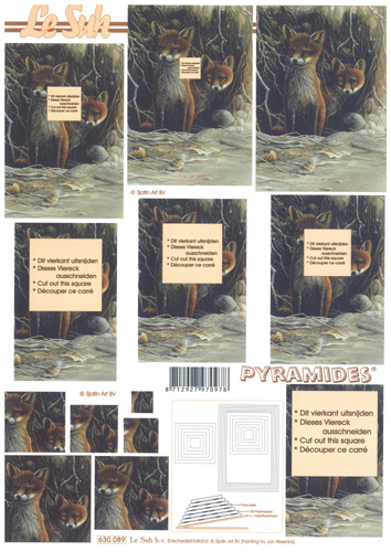 Decoupage sheets suitable for card making and scrapbooking - 630089